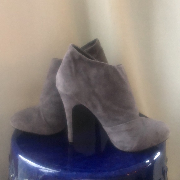 Leather boots heels stiletto almond toe platform dress bootie Victoria secret - Picture 4 of 14